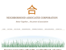 Tablet Screenshot of neighborhoodassociates.org